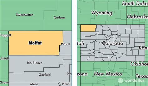 Moffat County, Colorado / Map of Moffat County, CO / Where is Moffat ...