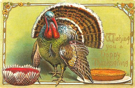 Antique Images: Free Thanksgiving Day Graphic: Vintage Postcard with ...