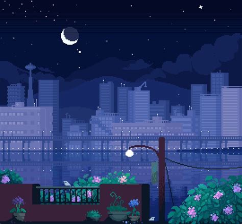 √ Pixel Art Night City