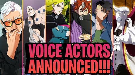 Boruto Kara member Voice Actors Announced! - YouTube