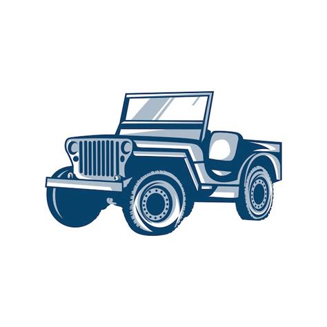 Premium Vector | Jeep car logo template design vector illustration