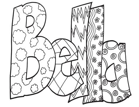 Printable Name Coloring Pages