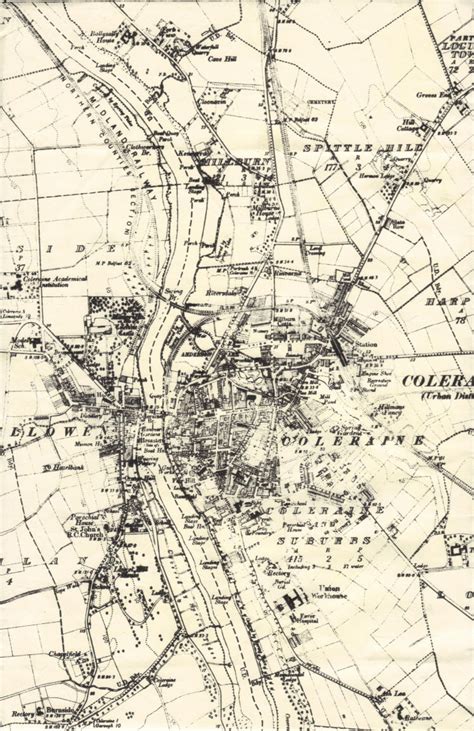 Map of Coleraine in 1907