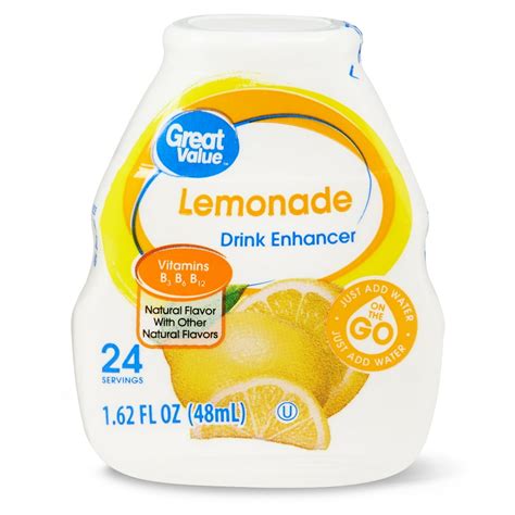 Great Value Liquid Drink Enhancer, Lemonade, 1.62 Fl Oz - Walmart.com - Walmart.com