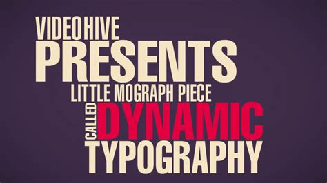 Free After Effects Typography Templates