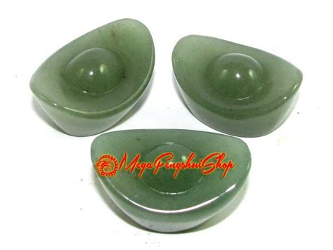 Three Aventurine Feng Shui Ingots