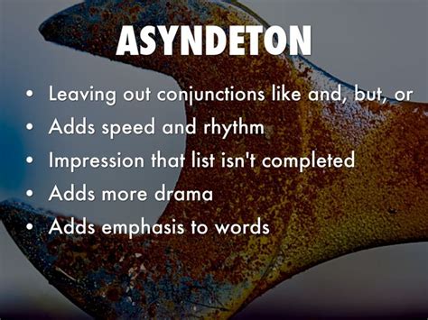 #asyndeton | Rhetorical analysis, Ap language, Cool words