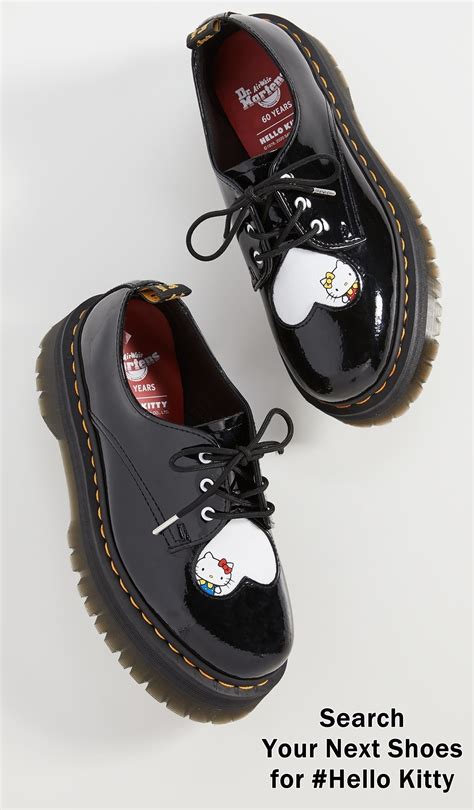 The Dr. Martens x Hello Kitty Collection Is Finally Here | Goth shoes, Swag shoes, Funky shoes