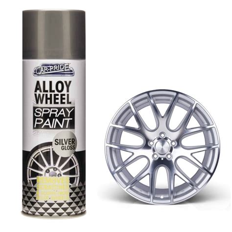 Car-Pride Alloy Wheel Silver Gloss Spray Paint 400ml CP073 | Sealants ...