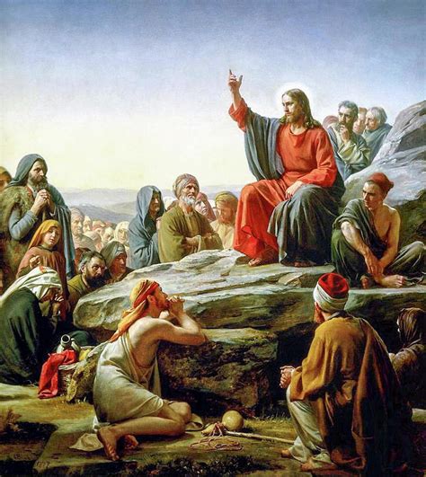 The Sermon on the Mount Painting by Carl Bloch - Fine Art America