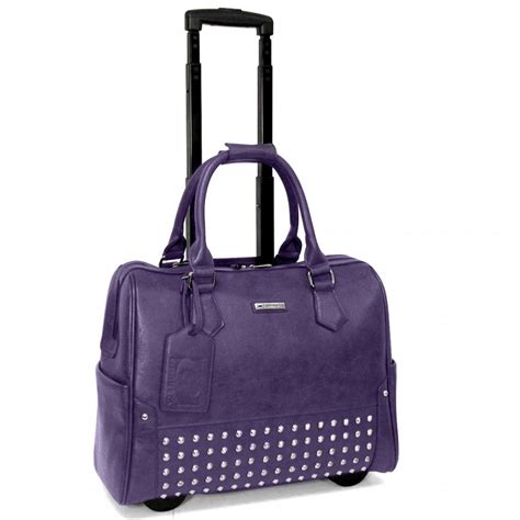 Cabrelli Zoey Stud 15.6" Women's Rolling Laptop Bag - Rolling Laptop Bags - Women's Laptop Bags ...