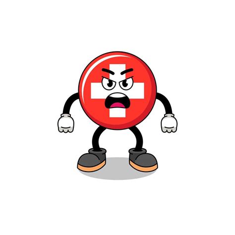 switzerland cartoon illustration with angry expression 15283870 Vector Art at Vecteezy