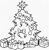 Printable Christmas Tree Coloring Pages sketch template