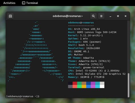 Arch provides the best Gnome experience I've had so far : archlinux