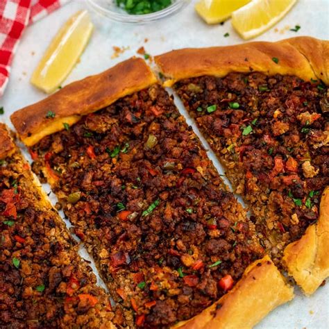 Create this authentic Turkish Pide recipe filled with a rich meat ...