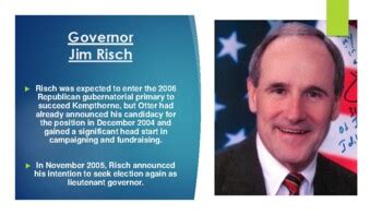 U.S. Senator Jim Risch (ID) Biography PowerPoint by Mr Matthews Teacher ...