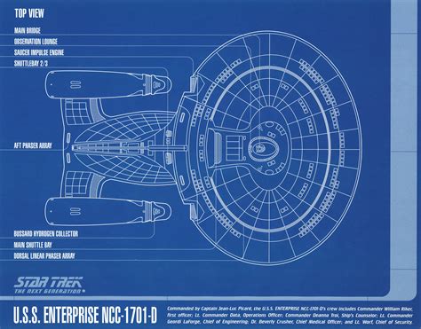 Star Trek Blueprint Collection: A Portfolio Set of 8 Authorized 11" x ...