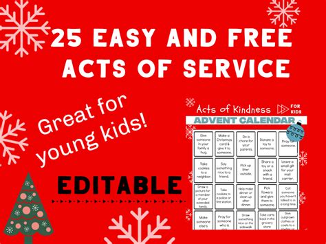 Acts of Kindness Advent Calendar for Kids – Deeper KidMin