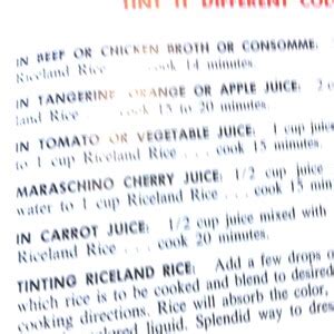 Riceland Rice Riceland Cook Book Riceland Recipes Rice Cook - Etsy