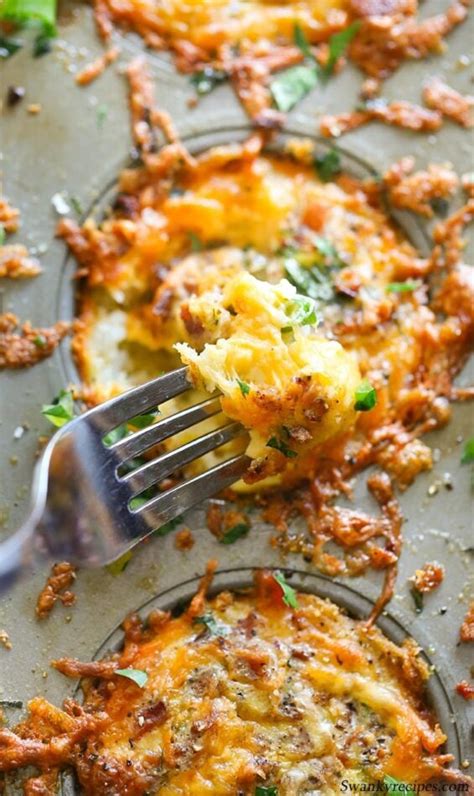 Cheesy Hash Brown and Egg Breakfast Muffins - Swanky Recipes