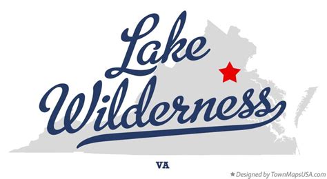 Map of Lake Wilderness, VA, Virginia