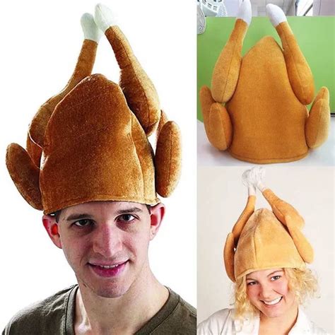 Roasted Turkey Hat Thanksgiving Costume Roast Chicken Raw Poultry Bird ...