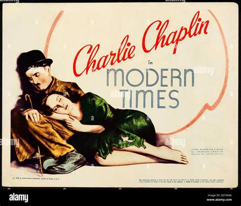 Charlie chaplin modern times poster hi-res stock photography and images - Alamy