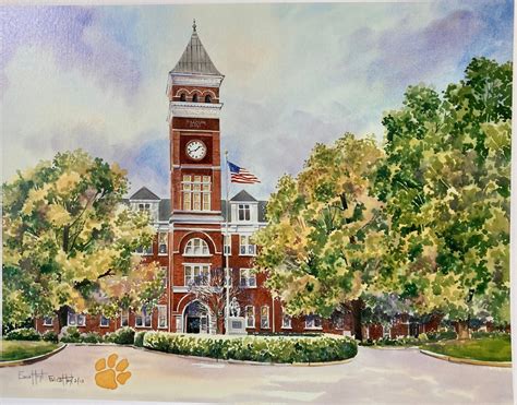 Clemson University Tillman Hall - Etsy