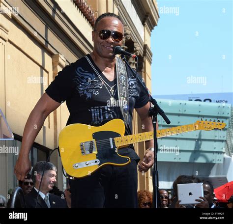 Jazz guitarist Ray Parker Jr. performs during an unveiling ceremony honoring him with the 2 ...