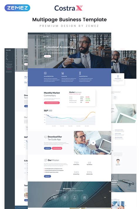 Accounting Website Templates Archives - Zemez HTML