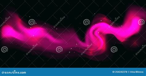 Pink Traces of Fairy Dust or Smoke with Sparkles and Glitter Stock Vector - Illustration of ...