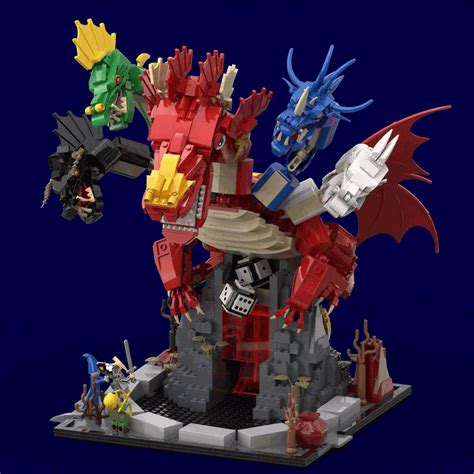 LEGO IDEAS - 50 years of Dungeons & Dragons! - Tiamat Dice Tower