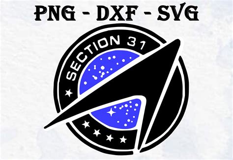 Star Trek: section 31 logo svg png dxf Star trek digital | Etsy