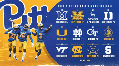 Printable Pitt Football Schedule 2022 - Printable Calendars AT A GLANCE