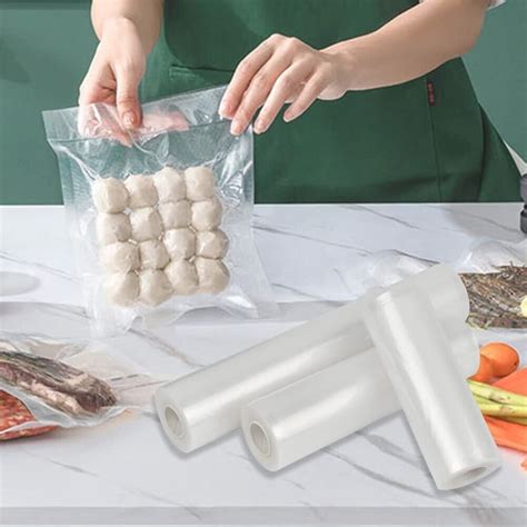 Industrial Vacuum Sealer Bags - 3 Rolls, Heavy Duty - Keep Food Fresh - 8 inch | eBay