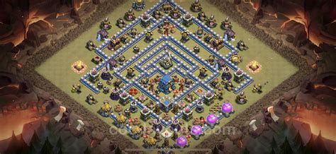 Best Anti 2 Stars War Base TH12 with Link, Anti Everything - Town Hall Level 12 CWL Base Copy ...