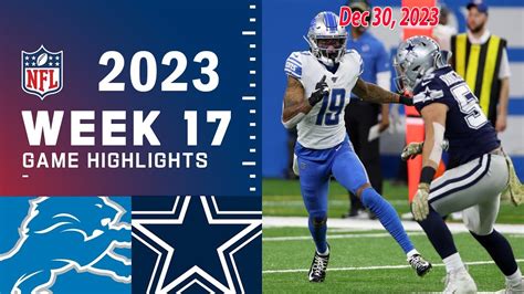 Detroit Lions vs Dallas Cowboys FULL GAME 12/30/23 Week 17 | NFL ...