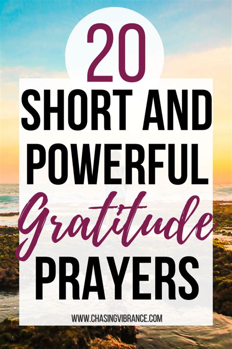 20 Short and Powerful Gratitude Prayers for Everyday - Chasing Vibrance