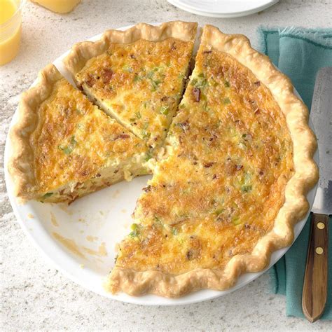 Bacon Swiss Quiche Recipe | Taste of Home