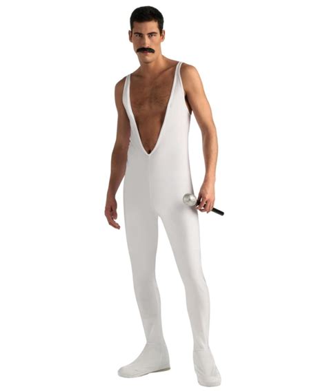 Adult Freddie Mercury Costume White - Men Costume