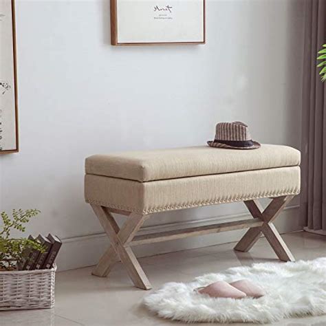 Fabric Storage Bedroom Bench Seat for End of Bed, Upholstered 36 inch