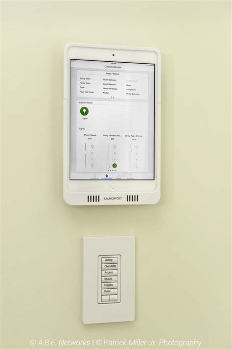 Lutron iPad App in Sonance Launchport over Lutron Keypad - ABE Networks