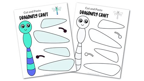 Free Printable Dragonfly Craft Template - Simple Mom Project Insect ...