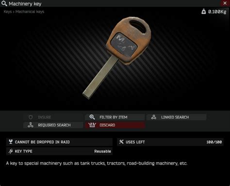 Machinery key - Escape from Tarkov Wiki*