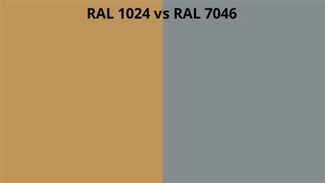 RAL 1024 vs 7046 | RAL colour chart UK