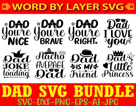 Dad Svg Bundle. on Behance