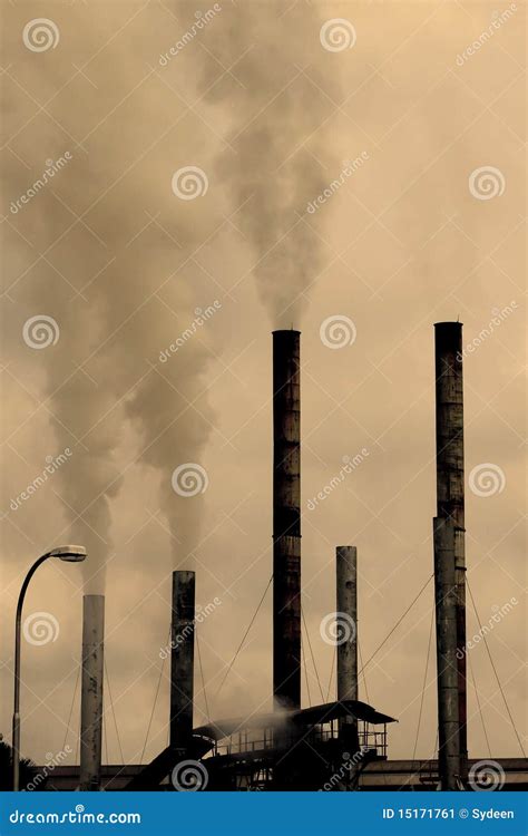 Factory pollution stock image. Image of pollute, steel - 15171761