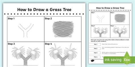 How to draw a Grass Tree (l'insegnante ha fatto) - Twinkl