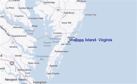 Wallops Island Va Map - Cities And Towns Map