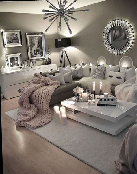 12+ Cute Stuff Girly Room Decor | Cozy grey living room, Living room decor gray, Modern grey ...